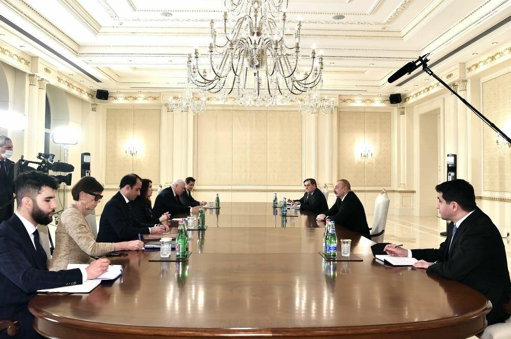 Президент Ильхам Алиев принял делегацию во главе с действующим председателем ОБСЕ