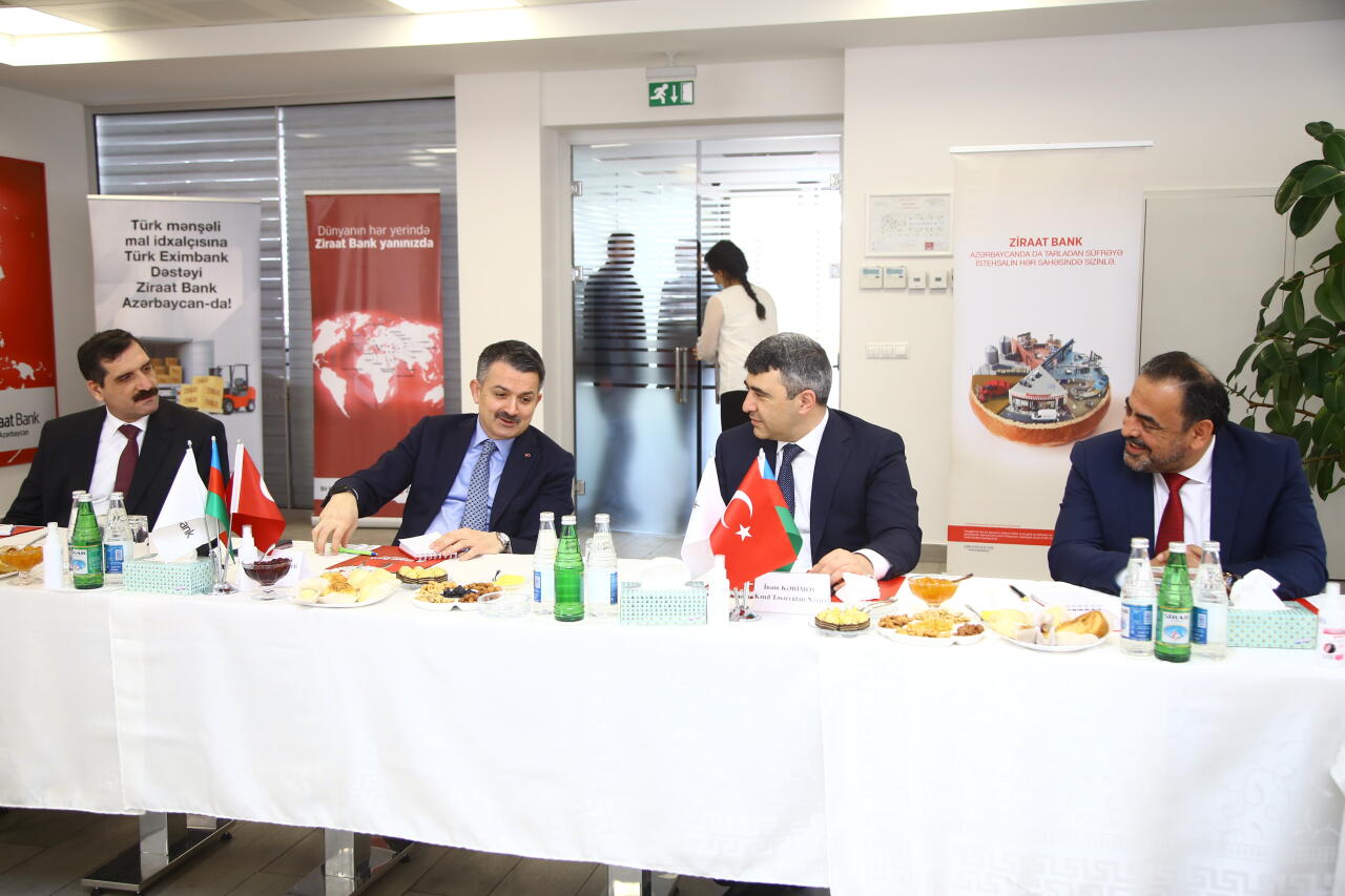 Qardaş İki Ölkənin Kənd Təsərrüfatı Nazirlərindən Ziraat Bank Azərbaycana Ziyarət