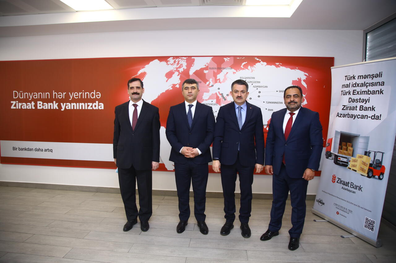 Qardaş İki Ölkənin Kənd Təsərrüfatı Nazirlərindən Ziraat Bank Azərbaycana Ziyarət