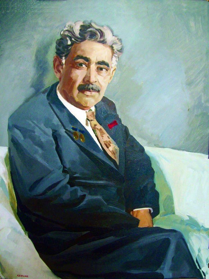 Самед Вургун в памятниках, картинах, на марках...