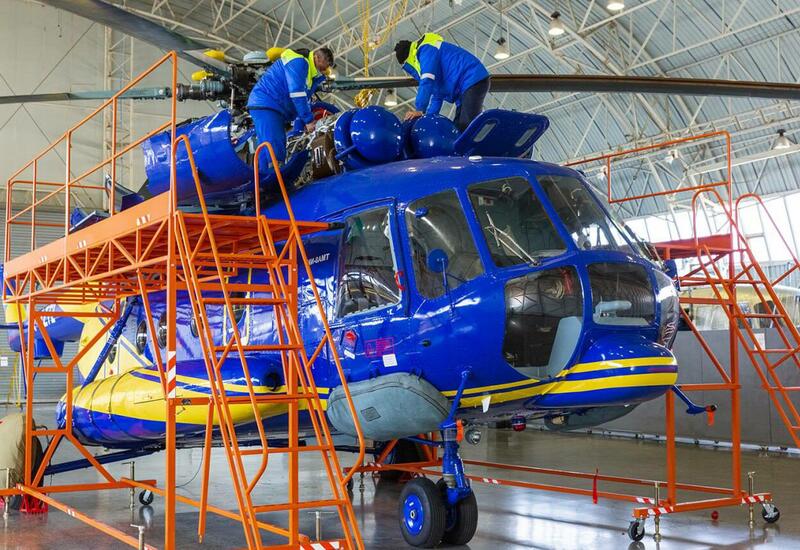 В Азербайджане завершен капитальный ремонт еще одного вертолета российского производства