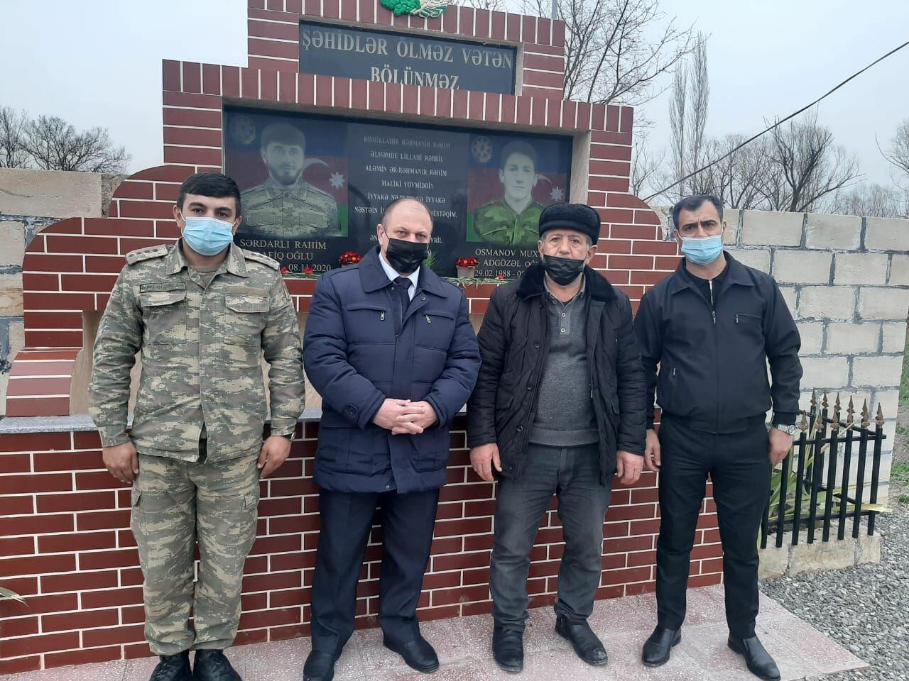В Хачмазе оказана помощь 45 семьям шехидов