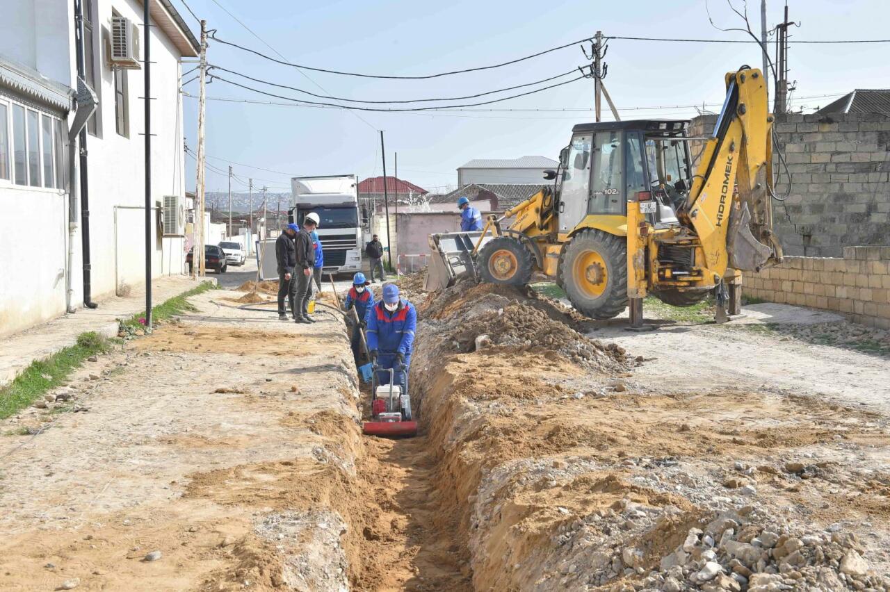 На Абшероне улучшается водоснабжение населения