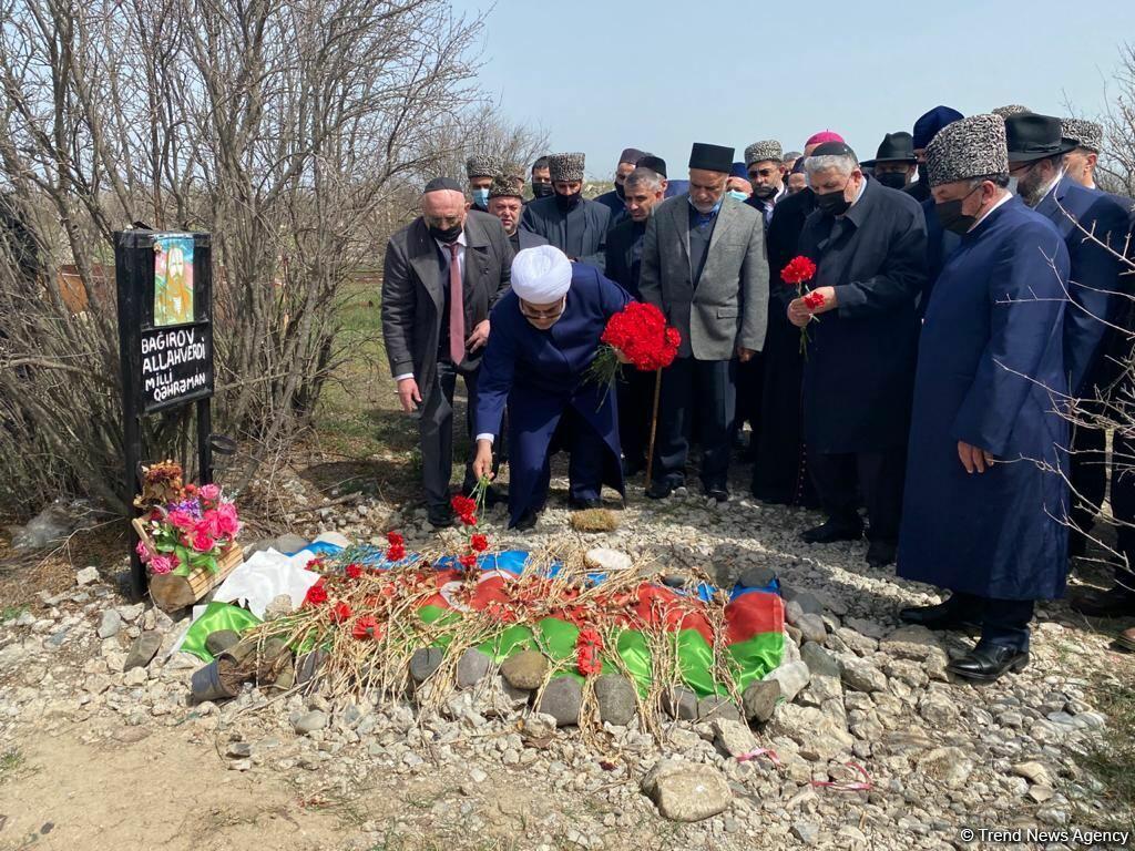 Главы религиозных конфессий Азербайджана посетили в Агдаме могилы шехидов