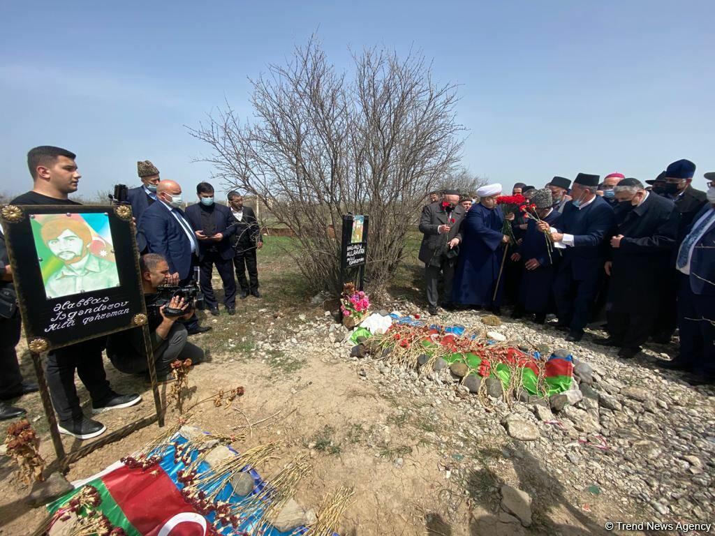 Главы религиозных конфессий Азербайджана посетили в Агдаме могилы шехидов