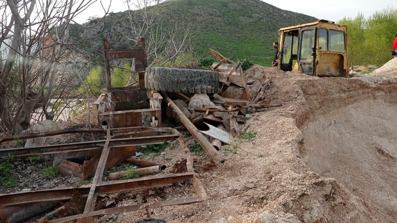 Армяне разграбили и месторождение известняка в Зангиланском районе