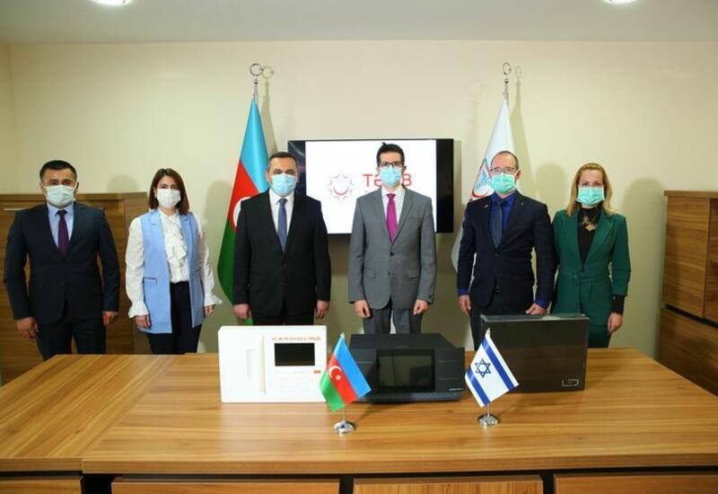 TƏBİB передана доставленная из Израиля медицинская и гуманитарная помощь