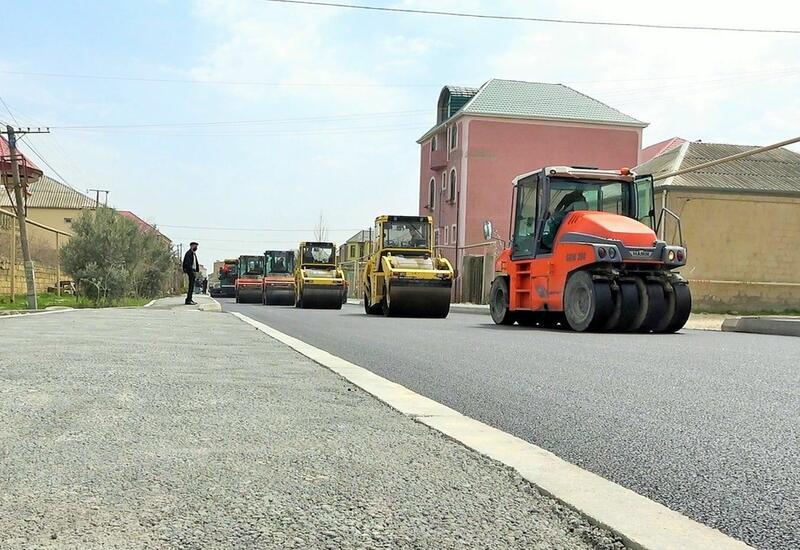 В одном из поселков Баку заканчивается ремонт улицы