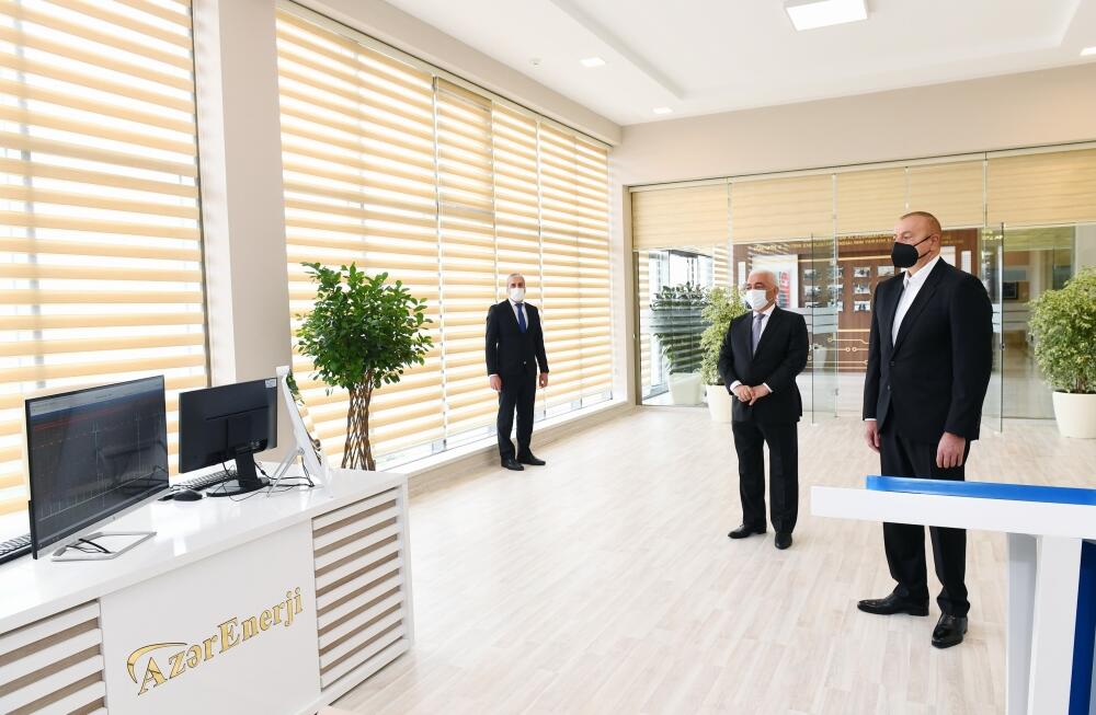 Президент Ильхам Алиев открыл реконструированные подстанции «Говсан» и «Маштага»