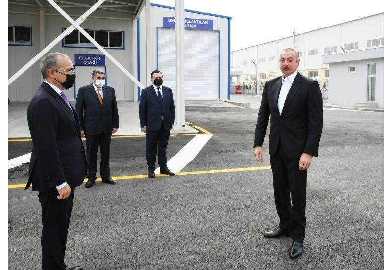 Prezident İlham Əliyev: Qarabağ zonasında da sənaye parkları olacaq