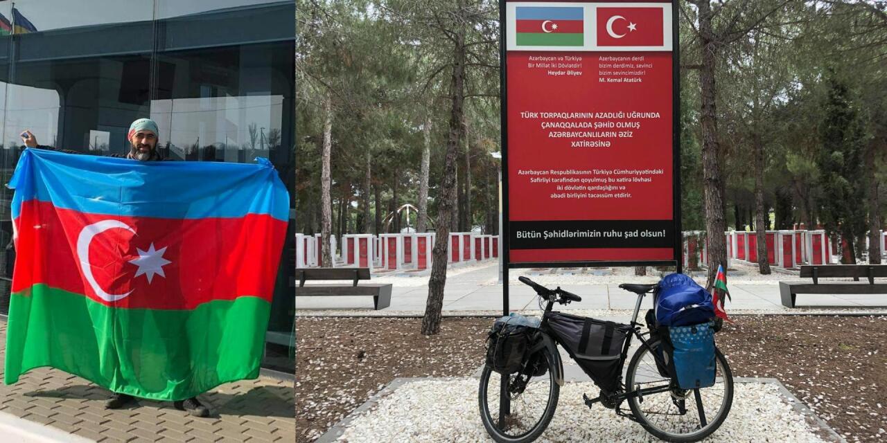 Азербайджанский путешественник совершил велопробег от Стамбула до Чанаккале