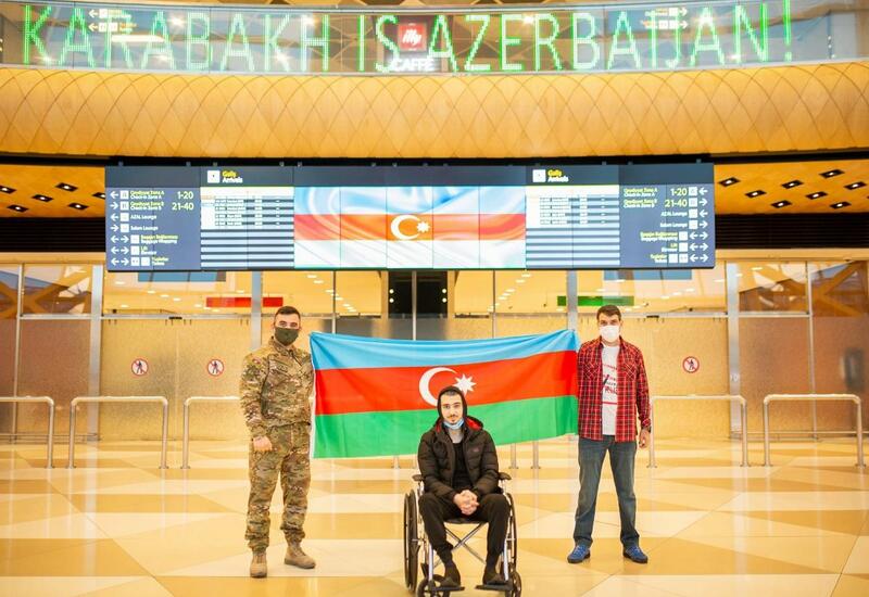 Прошедшие лечение в Турции два участника войны вернулись на родину