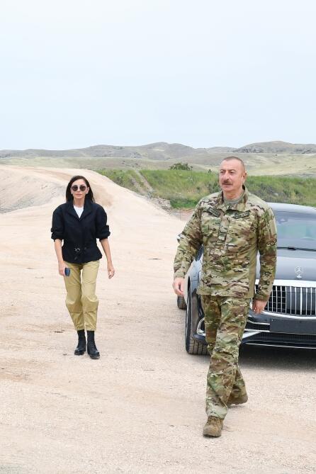 Президент Ильхам Алиев и Первая леди Мехрибан Алиева посетили Джебраильский и Зангиланский районы