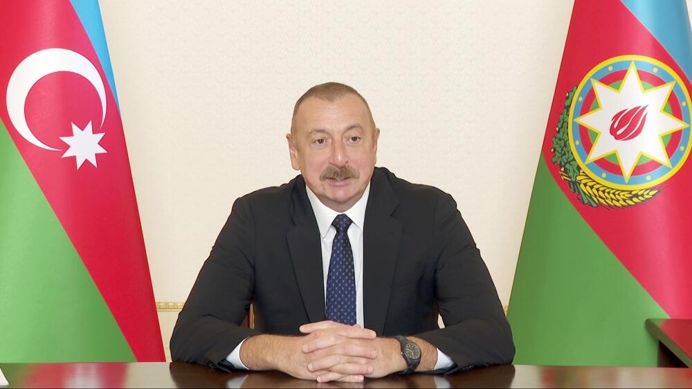 Состоялась встреча Президента Ильхама Алиева с президентом Всемирного экономического форума в формате видеоконференции