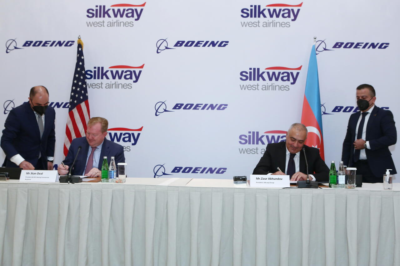 Silk Way West Airlines подписала стратегическое соглашение с Boeing о расширении флота