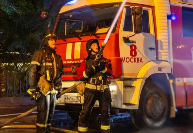 Крупный пожар в московской гостинице,