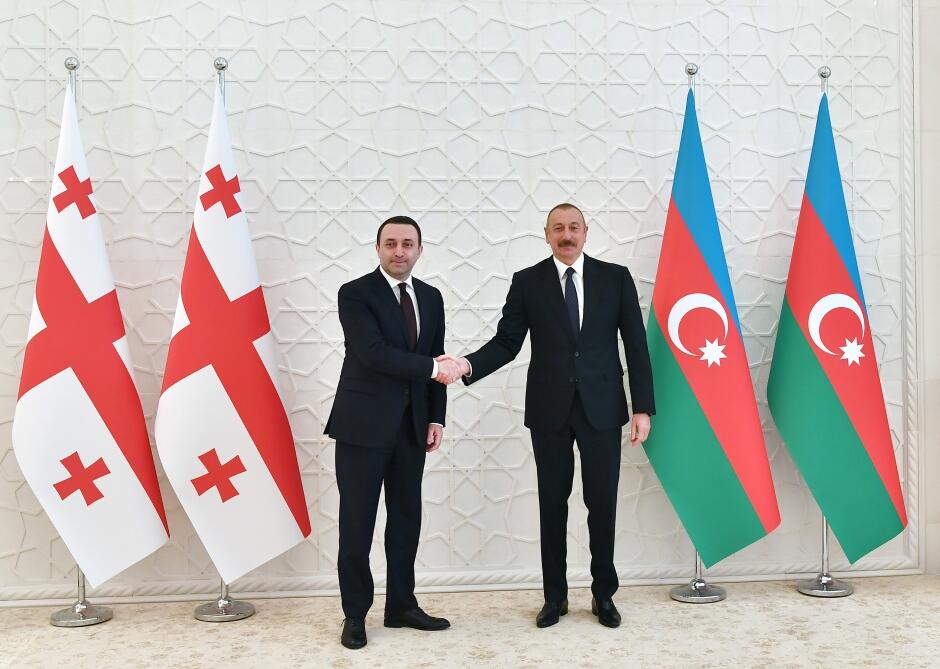 Президент Ильхам Алиев принял премьер-министра Грузии