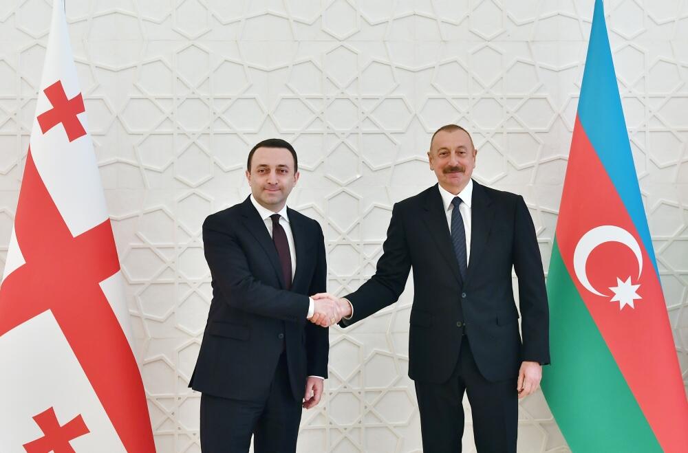 Президент Ильхам Алиев принял премьер-министра Грузии