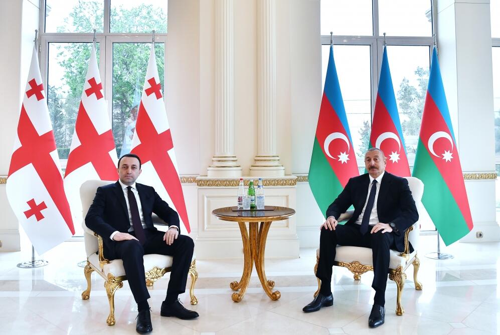 Президент Ильхам Алиев принял премьер-министра Грузии