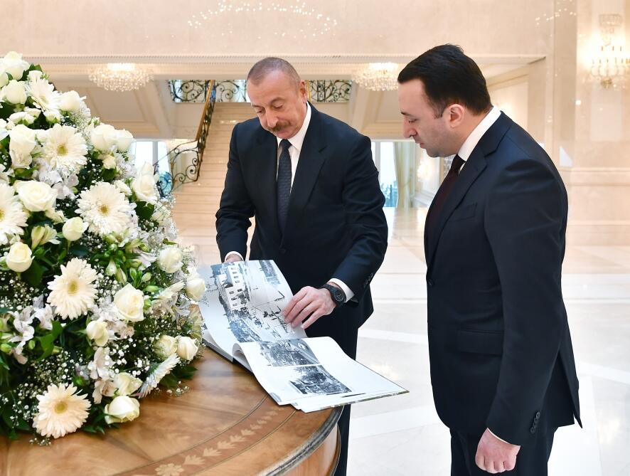 Президент Ильхам Алиев принял премьер-министра Грузии