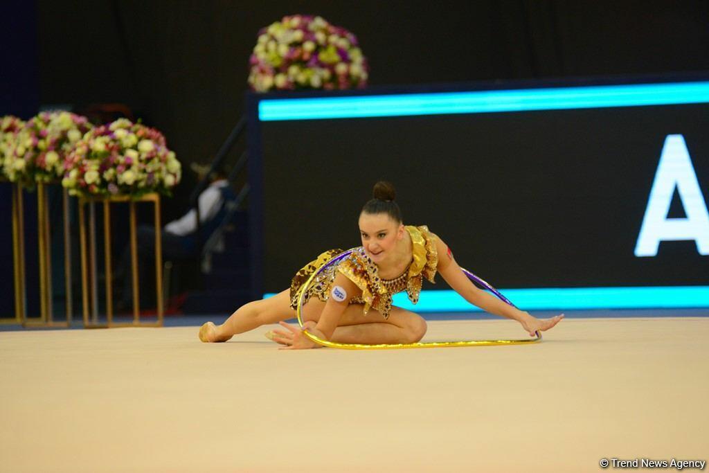 Лучшие моменты первого дня Кубка мира по художественной гимнастике в Баку