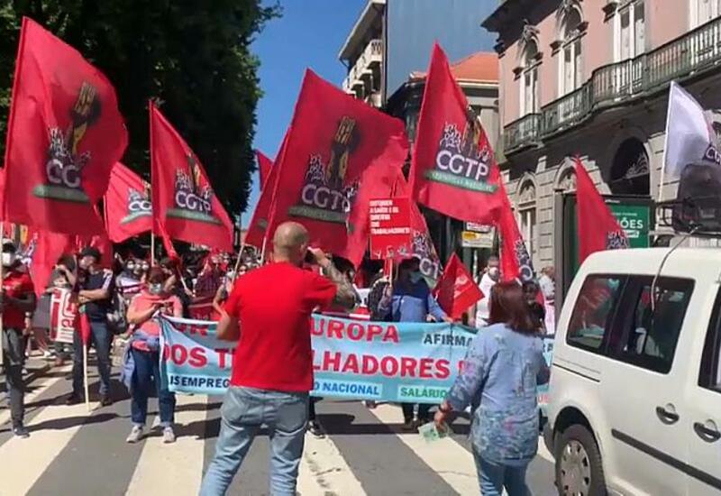 Протесты в Порту на фоне социального саммита ЕС
