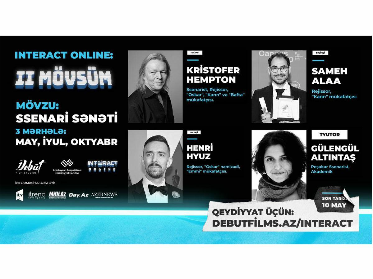 Двукратный обладатель "Оскара" Кристофер Хэмптон принял участие в открытии INTERACT Online в Азербайджане