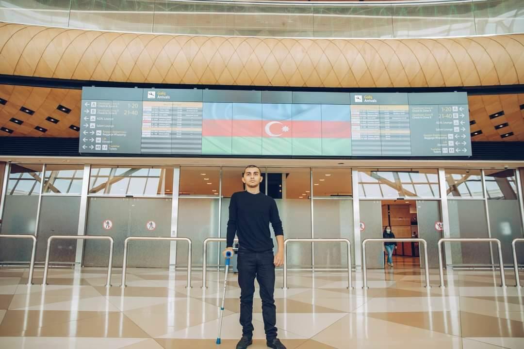 Пятеро участников Отечественной войны вернулись в Азербайджан после лечения в Турции