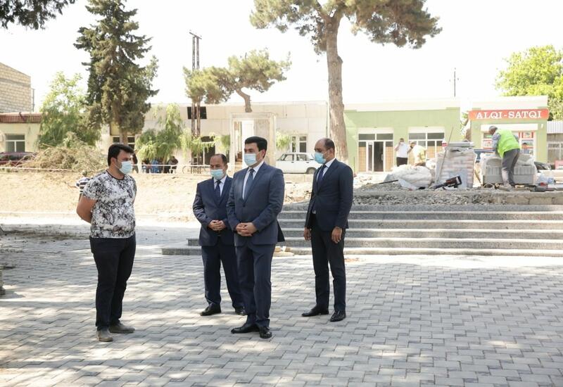 Xaçmaz rayonunda Zəfər parkı inşa edilir
