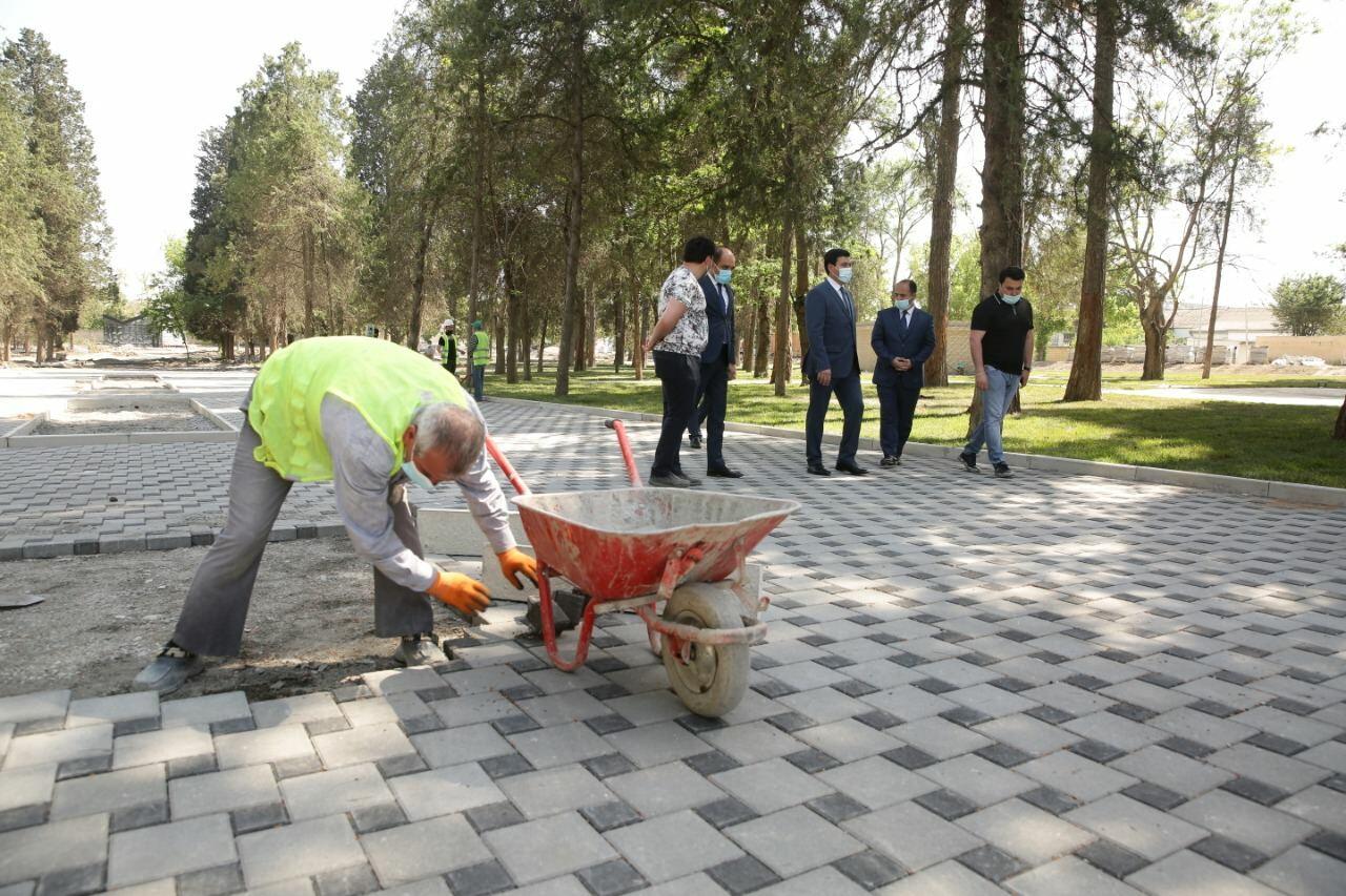 Xaçmaz rayonunda Zəfər parkı inşa edilir