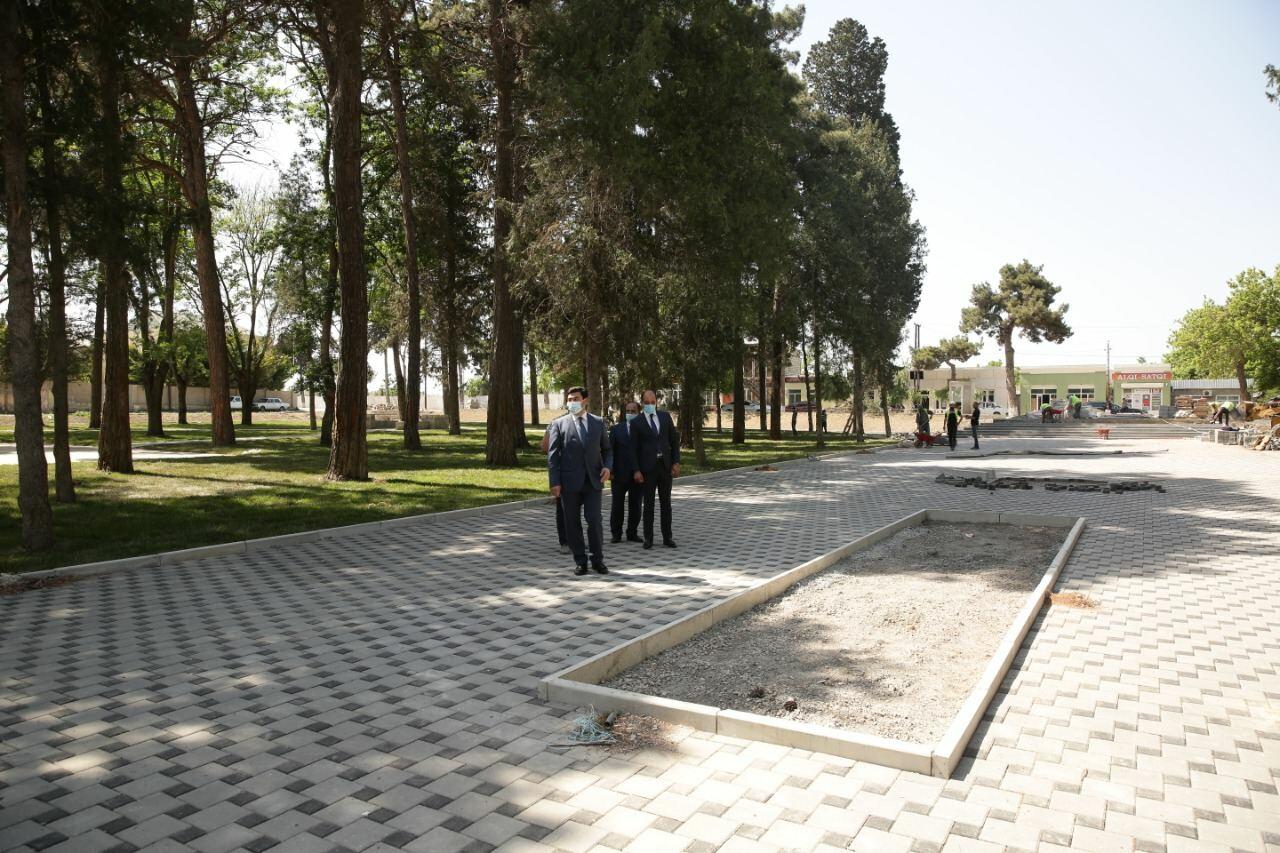 Xaçmaz rayonunda Zəfər parkı inşa edilir