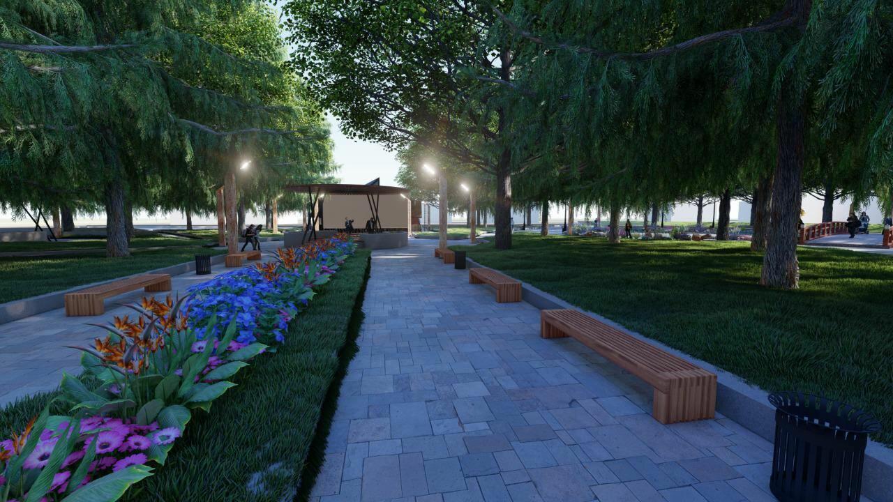 Xaçmaz rayonunda Zəfər parkı inşa edilir