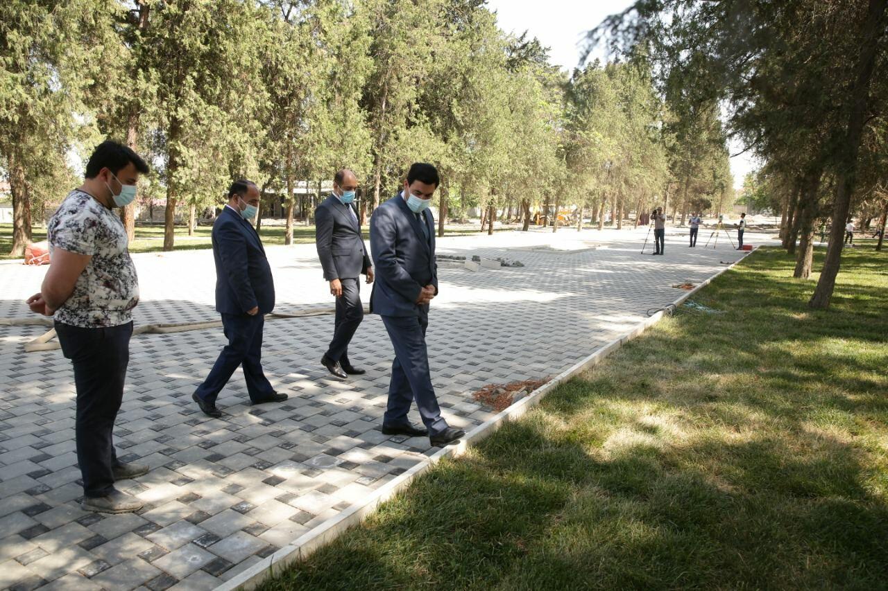 Xaçmaz rayonunda Zəfər parkı inşa edilir