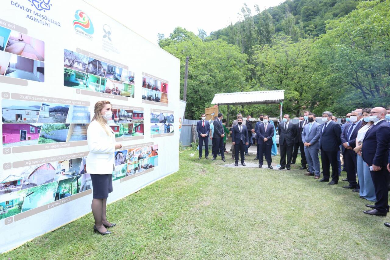 İsmayıllı rayonunda dövlət dəstəyi ilə 15 kənd qonaq evi yaradılıb