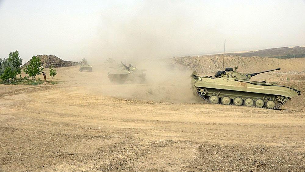 Командно-штабные учения в войсках Нахчыванского гарнизона