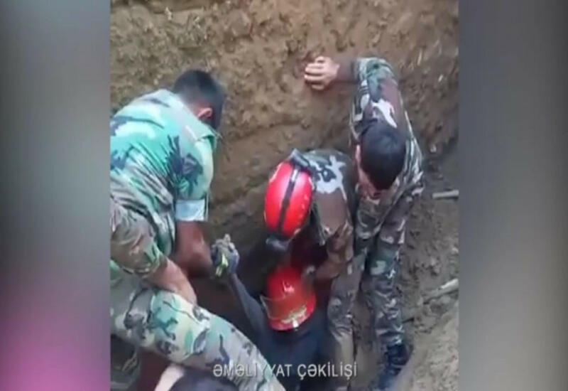 В Шамкире спасены люди, провалившиеся под землю