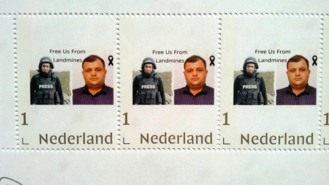 В Нидерландах выпустили марки в память о погибших в Кельбаджаре журналистах