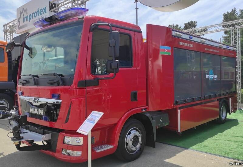 В Азербайджане впервые начато производство пожарных автомобилей