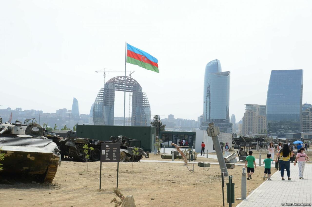 Мощь азербайджанской армии в Парке военных трофеев в Баку
