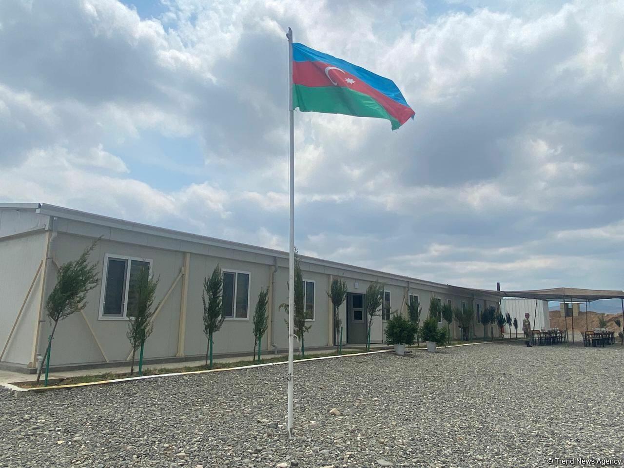 Организован медиа-тур в воинские части модульного типа на освобожденных территориях Азербайджана