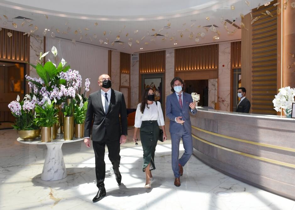 Prezident İlham Əliyev və Birinci xanım Mehriban Əliyeva Bakıda “Intercontinental” otelinin açılışında iştirak edib