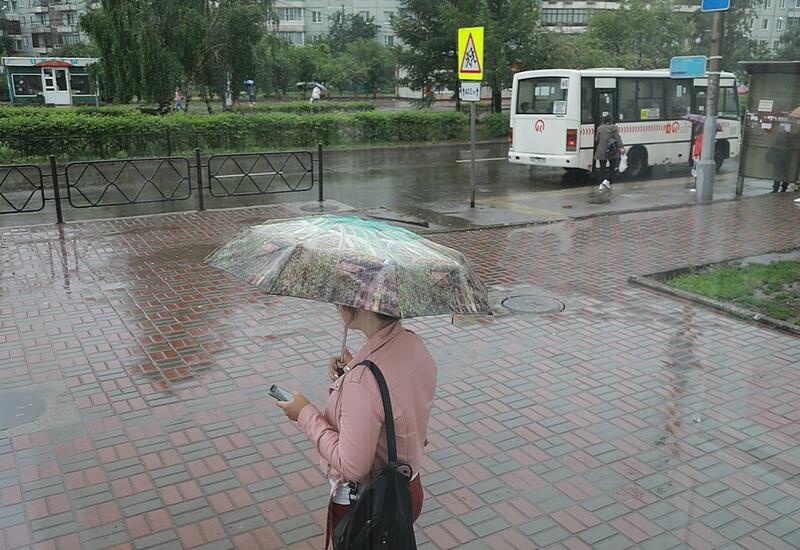 Красноярск накрыли сильные дожди