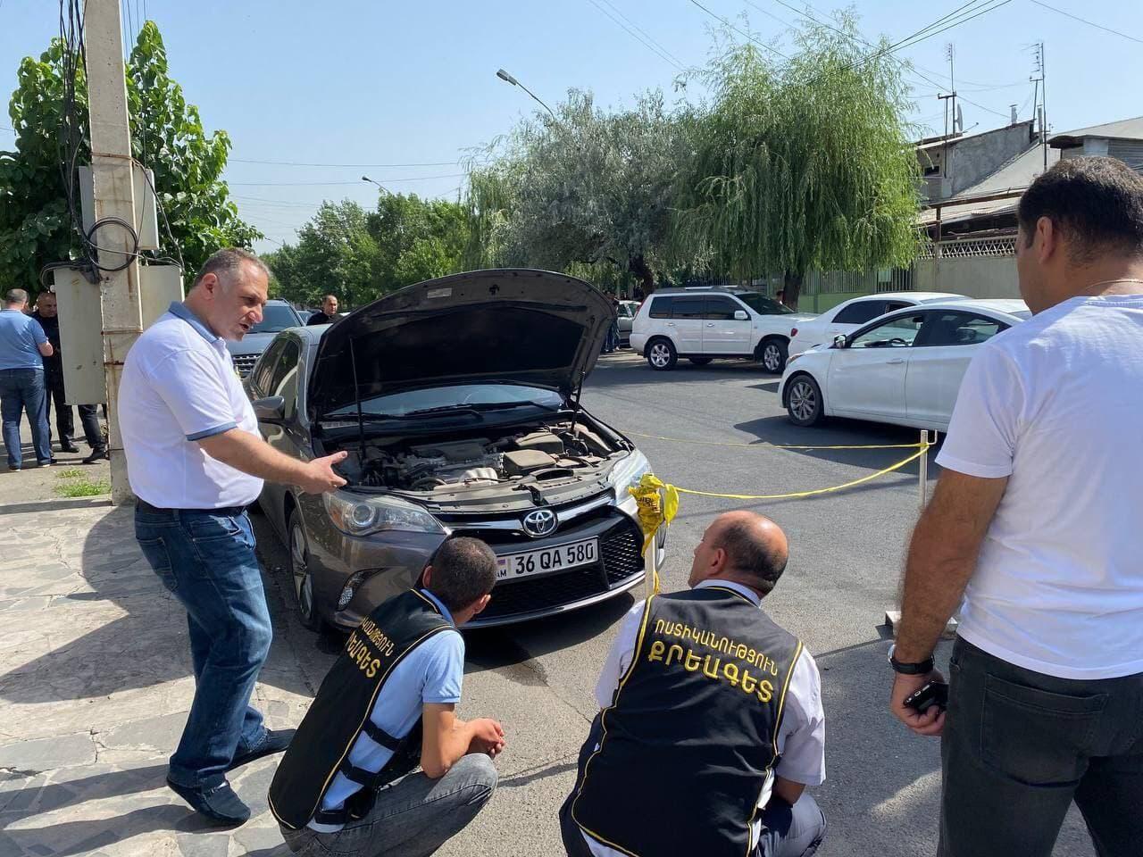 В Армении пытались взорвать машину оппозиционера