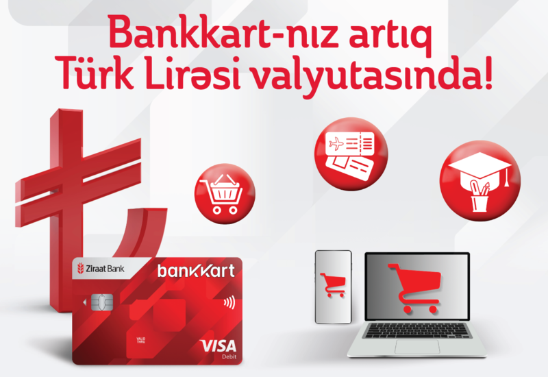 Artıq “Bankkart” Türk Lirəsi valyutasında (R)