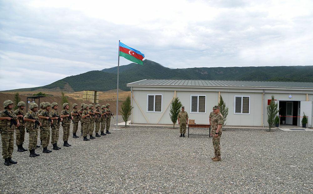 На территории Агдамского района состоялось открытие очередной воинской части
