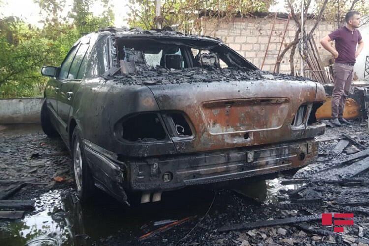 Сильный пожар в Уджаре,