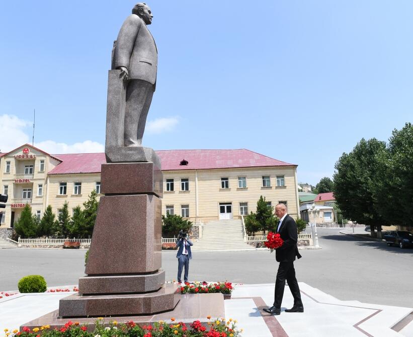 Президент Ильхам Алиев прибыл в Дашкесанский район