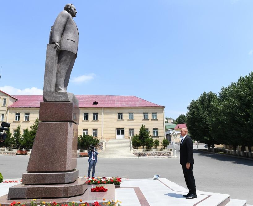 Президент Ильхам Алиев прибыл в Дашкесанский район