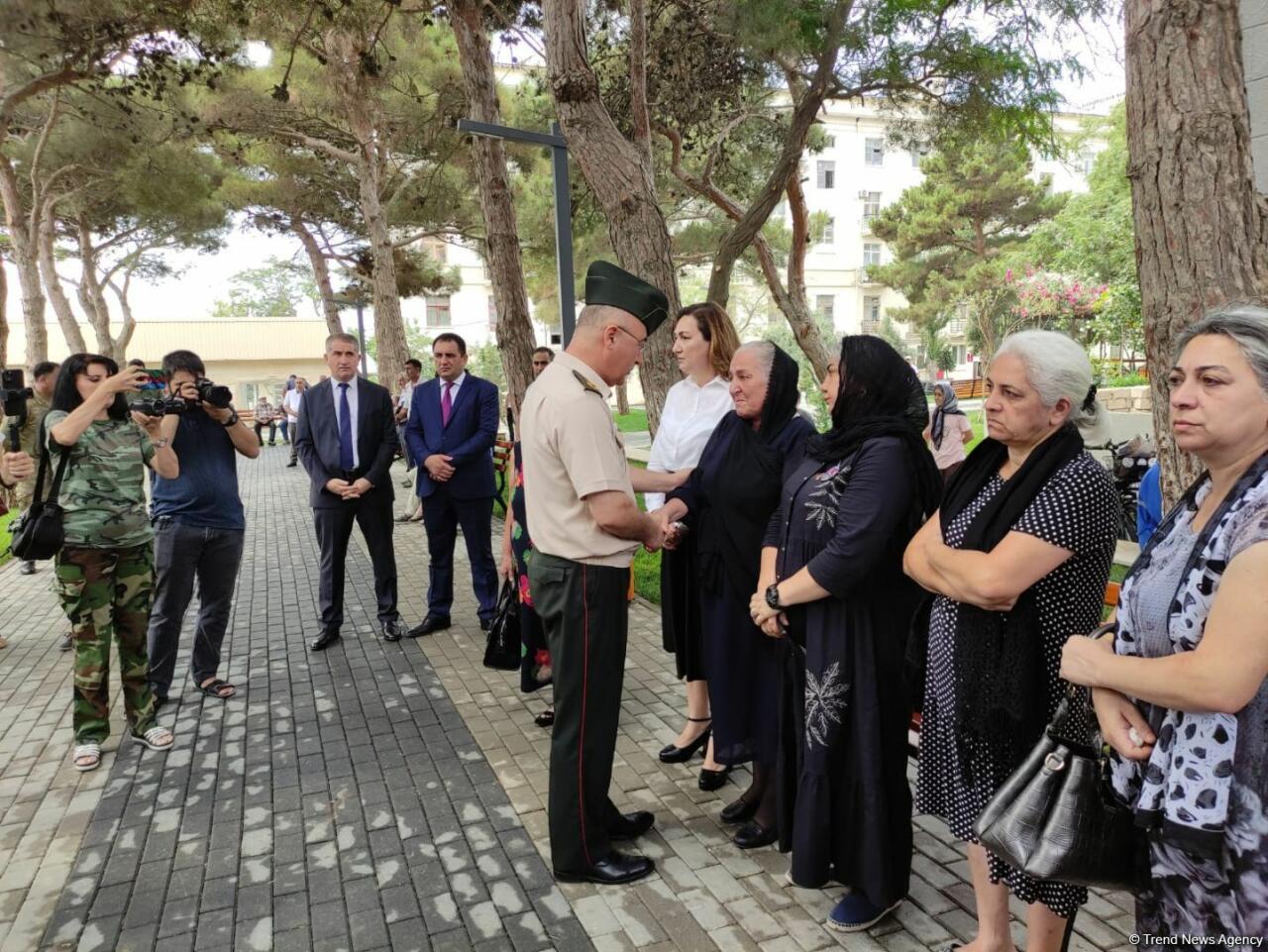 General Polad Həşimovun adına yaradılan parkın açılışı olub