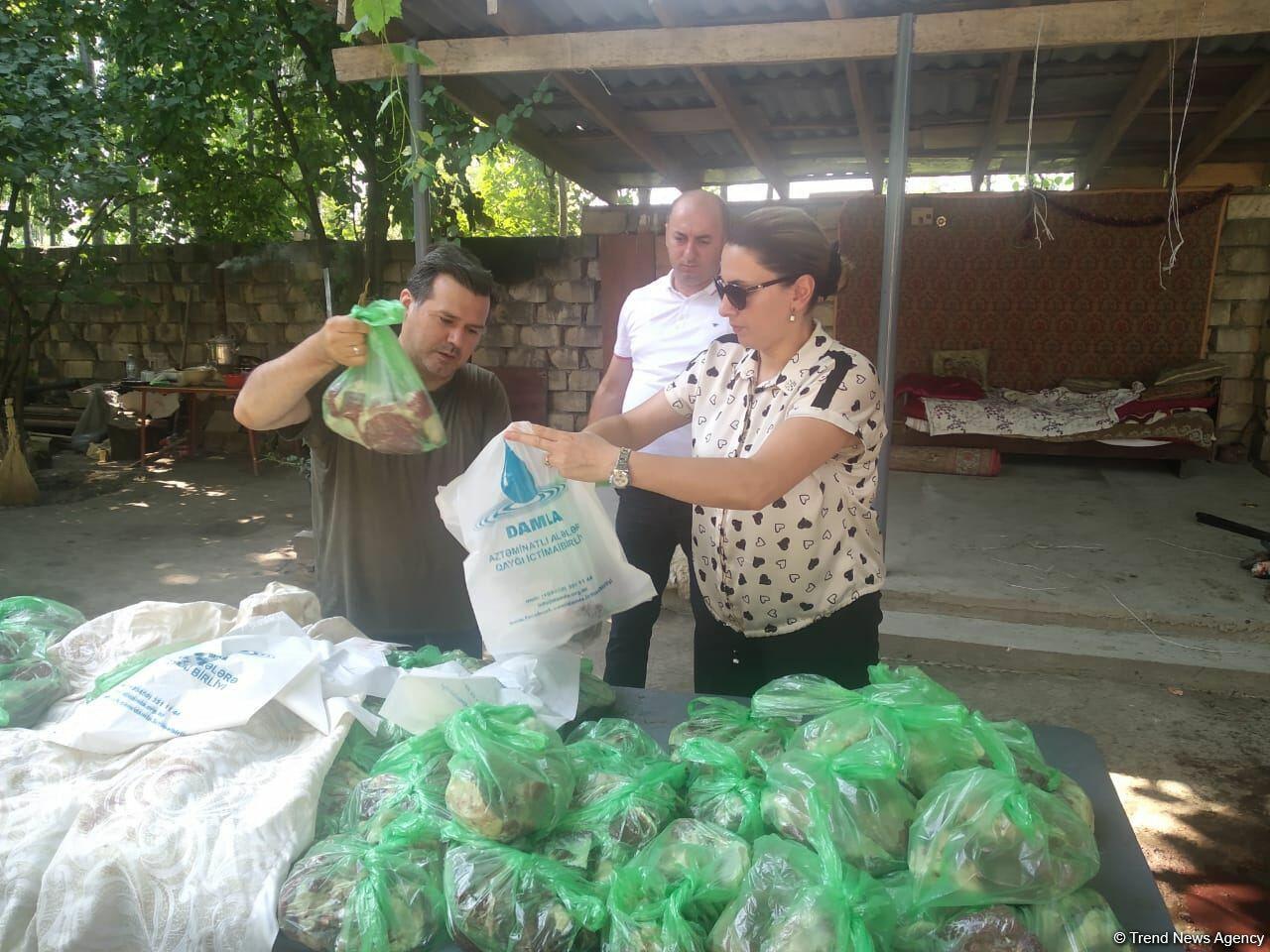 Deputat Sevil Mikayılovanın təşəbbüsü ilə Xudatda Qurban bayramı sovqatı paylanılıb